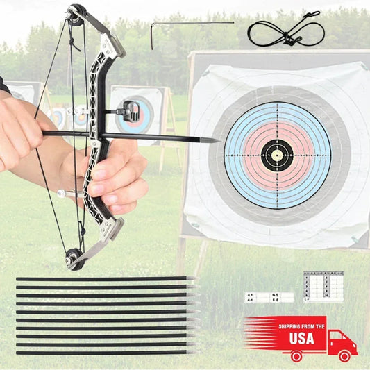 Mini Archery Bow Set Metal Material Catapult RH/LH