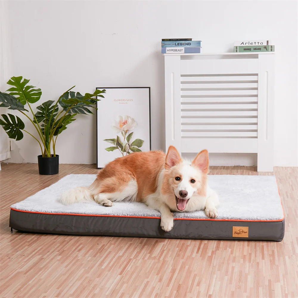 Premium Large Orthopedic Memory Foam Dog Bed Waterproof Washable Water Resistant