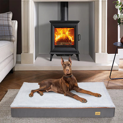 Premium Large Orthopedic Memory Foam Dog Bed Waterproof Washable Water Resistant