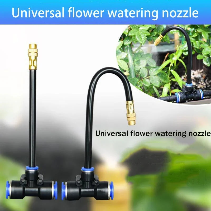 Universal Automatic Irrigation Sprinkler Kit Rotating Copper Nozzle Sprinkler