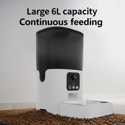 Automatic feeder visual cat/dog food wifi intelligent timed quantitative pet food dispenser