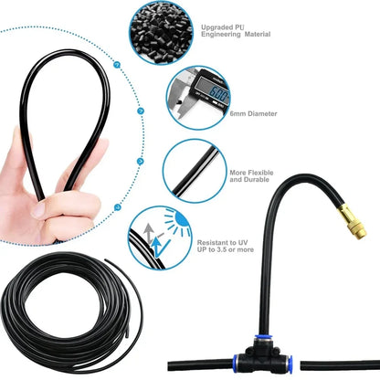 Universal Automatic Irrigation Sprinkler Kit Rotating Copper Nozzle Sprinkler