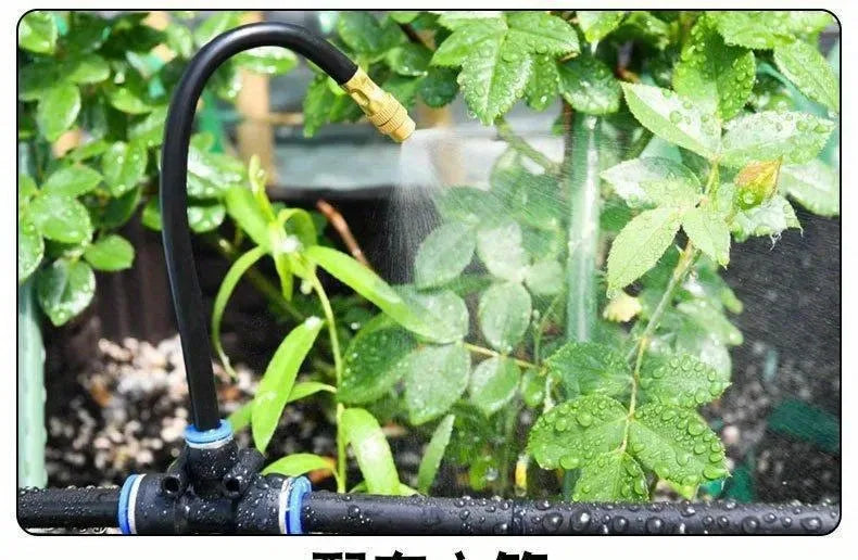 Universal Automatic Irrigation Sprinkler Kit Rotating Copper Nozzle Sprinkler