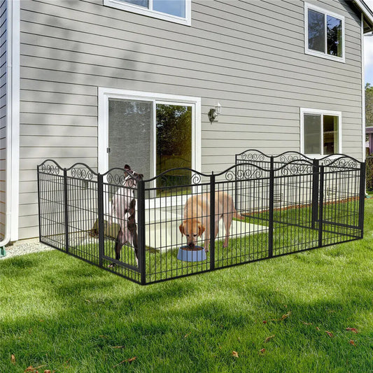 Metal Dog Playpen Foldable 8 Panels